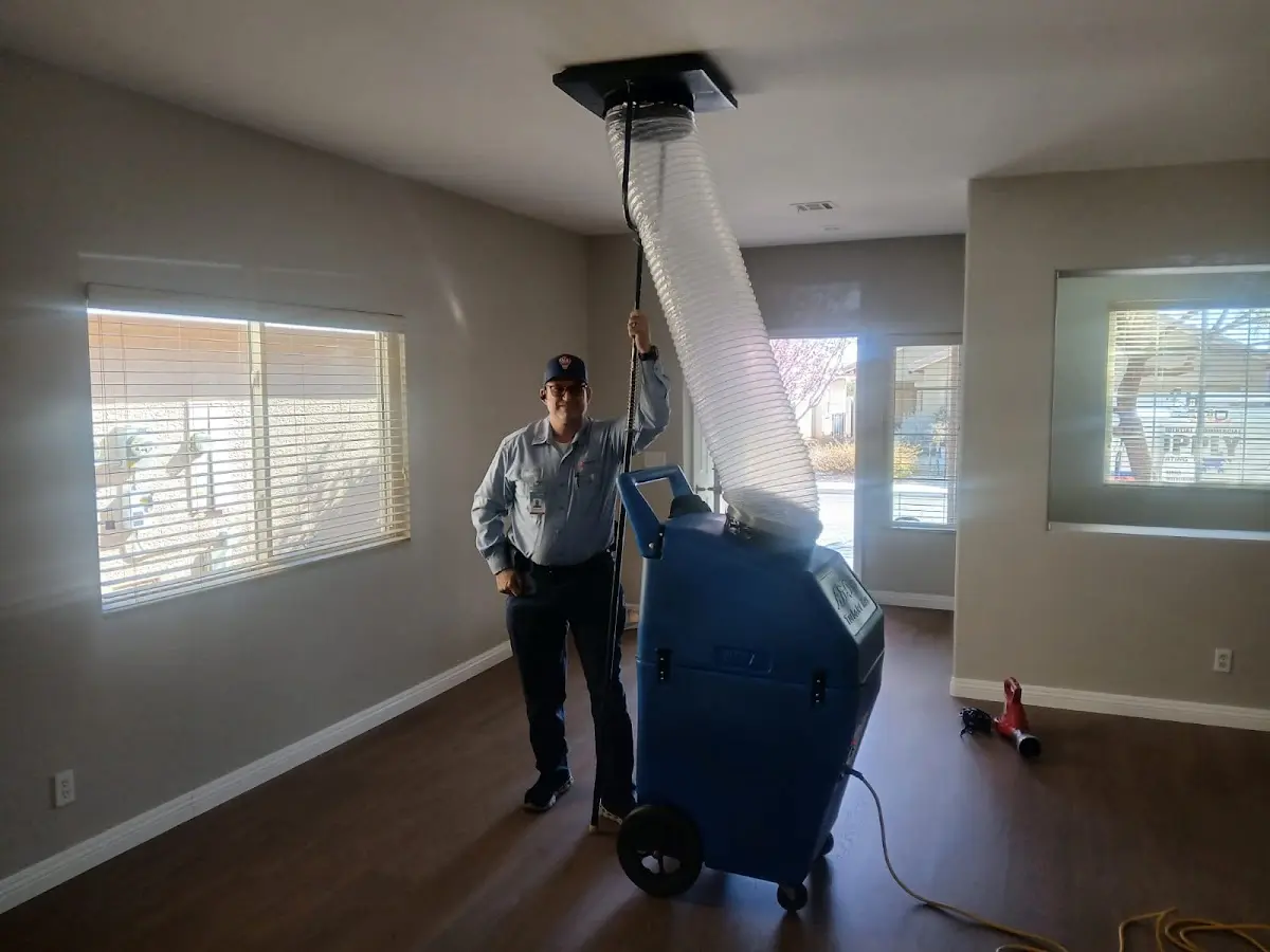 Professional Dryer Vent Cleaning work inside a Cody home